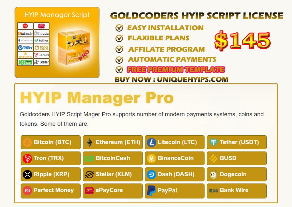 GC Hyip Script (License) – Unique Hyip